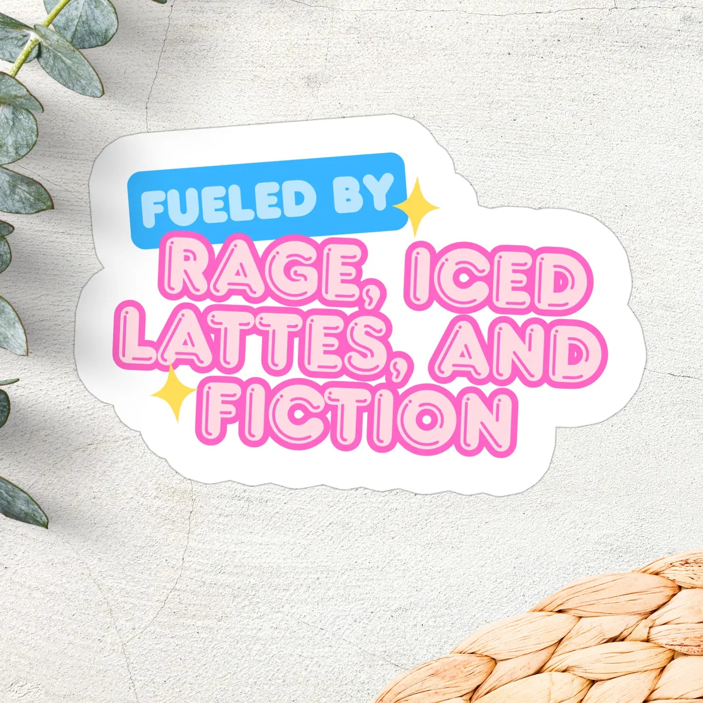 Rage, Iced Lattes, Fiction / sticker