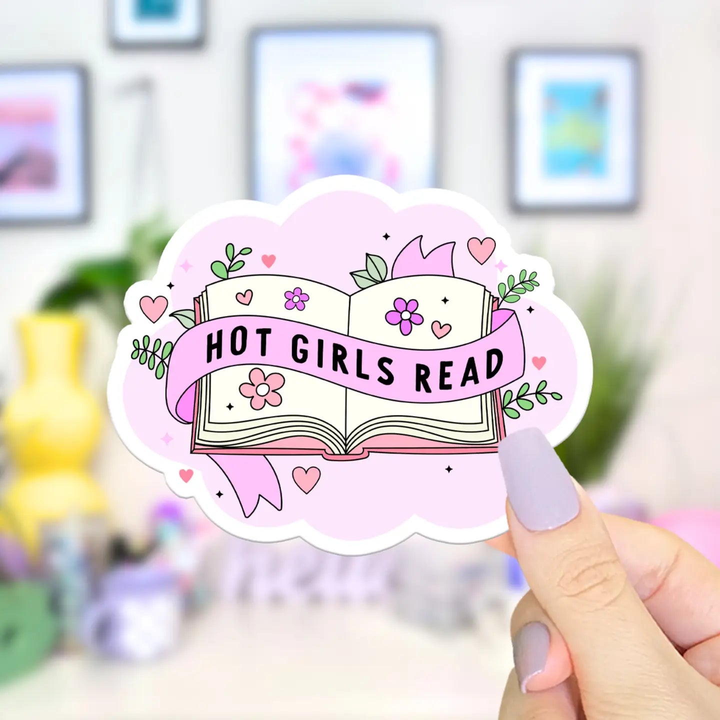 Hot Girls Read / sticker