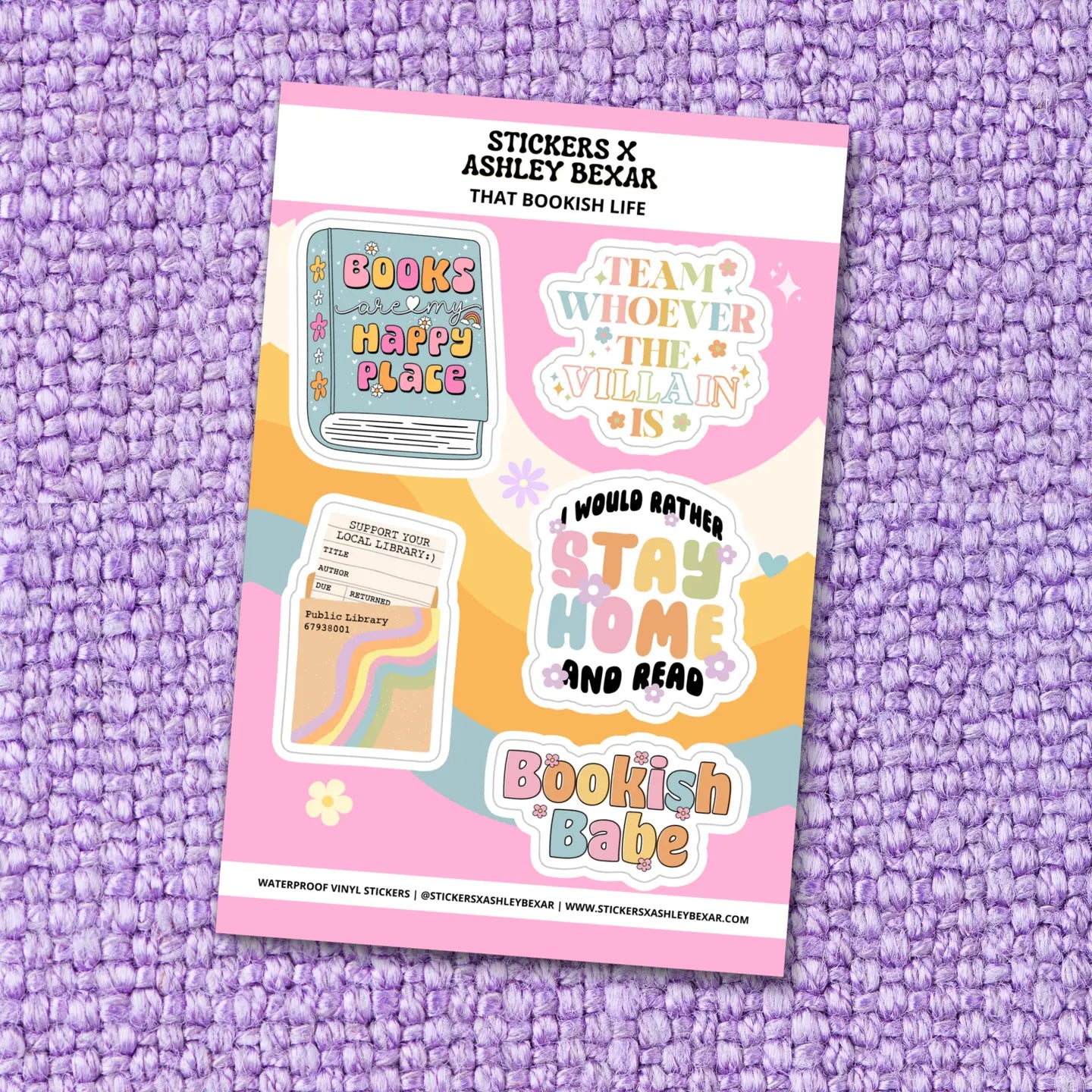 Bookish Sticker Sheet