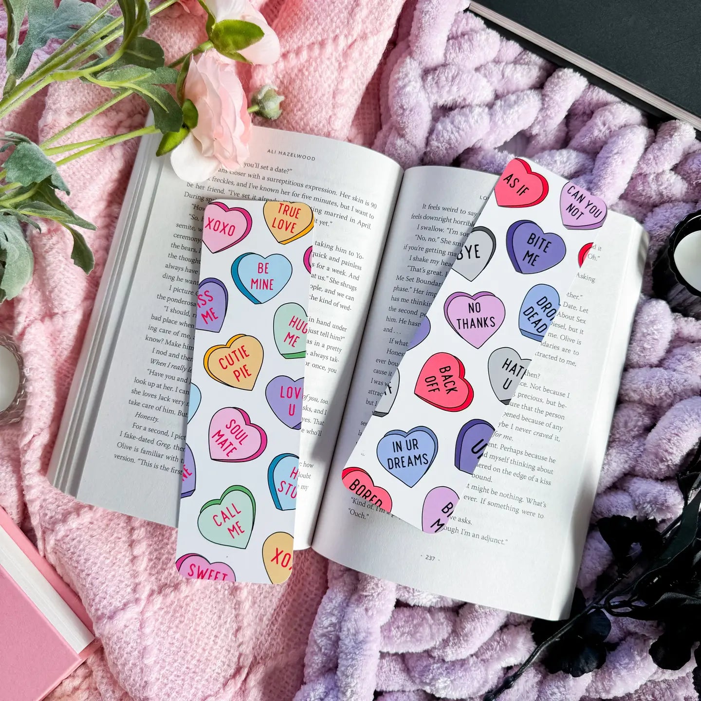 Conversation Hearts / bookmark