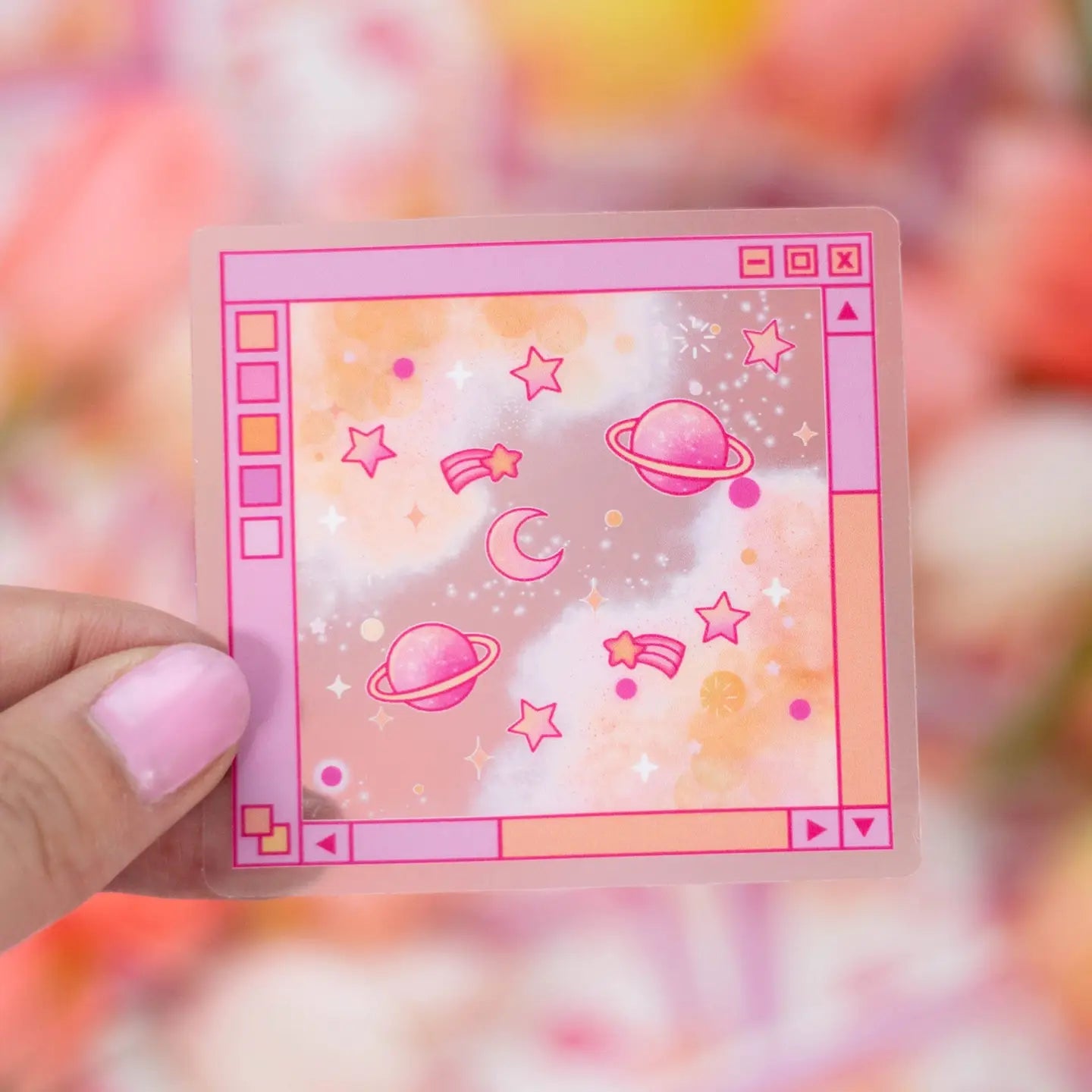 Pink Galaxy Window / sticker