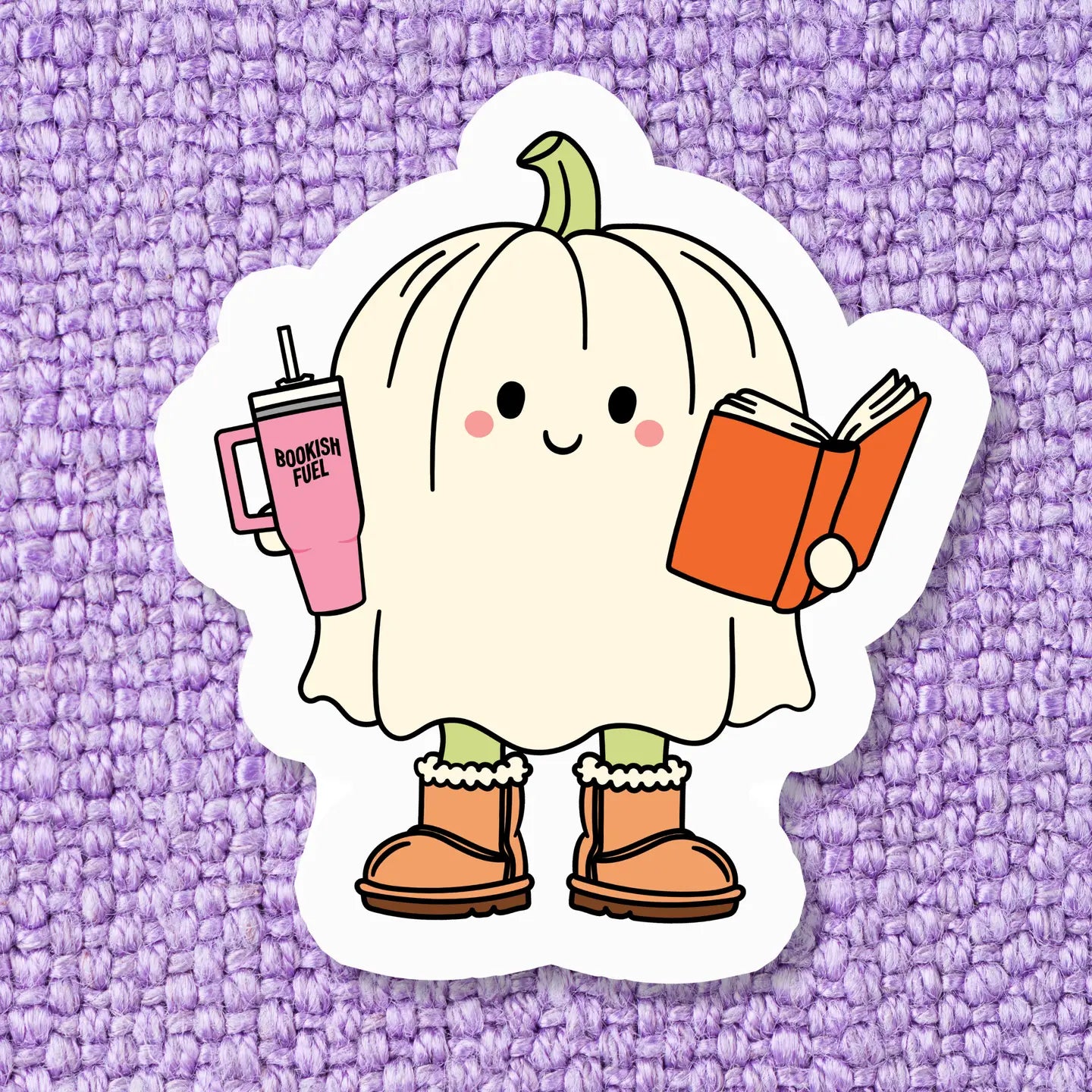Fall Ghostie w/ Book / sticker