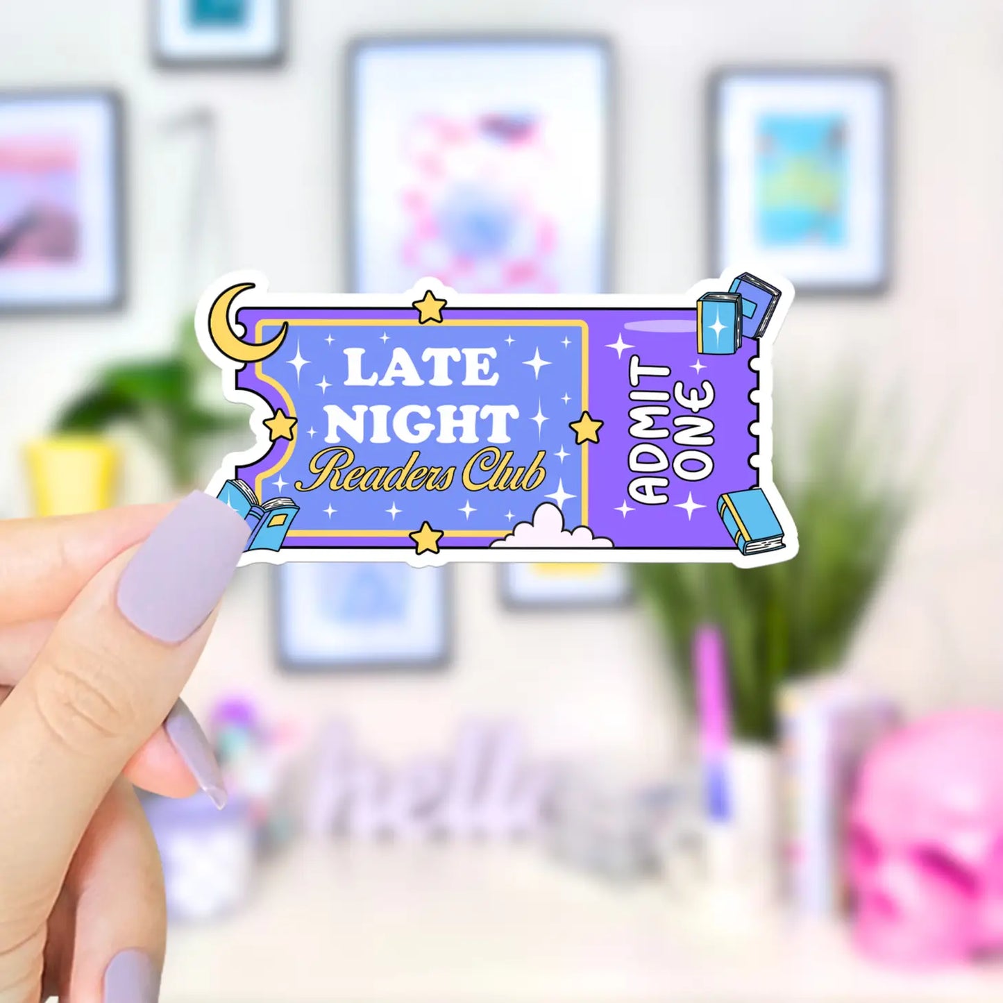 Late Night Readers / sticker