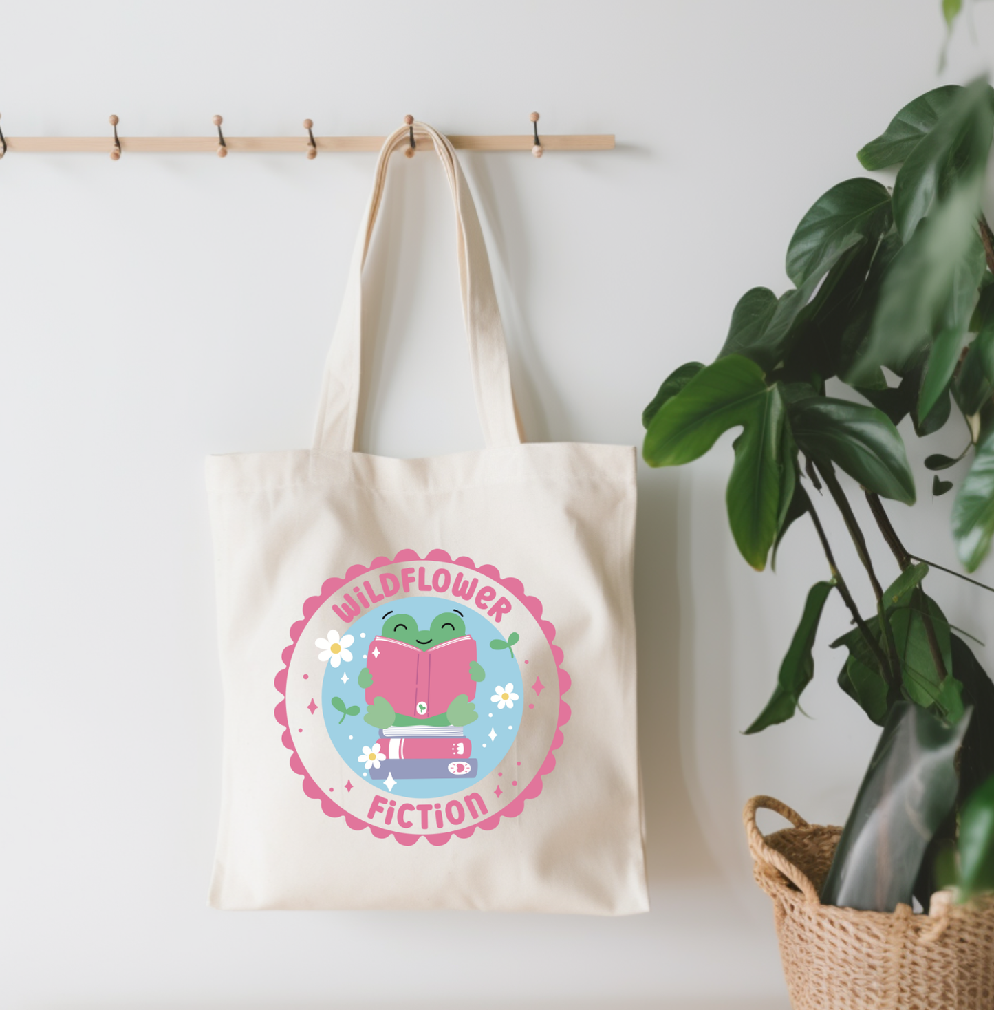 Wildflower Fiction Book Tote