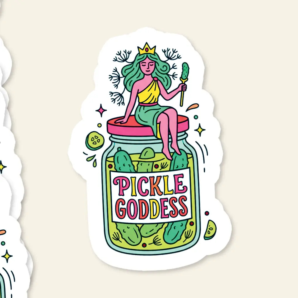 Pickle Goddess / sticker