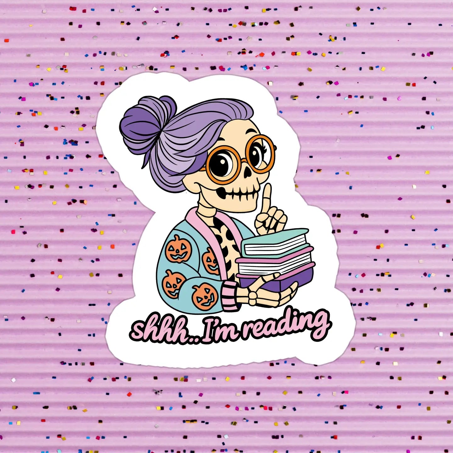 Shhh Skelly / sticker