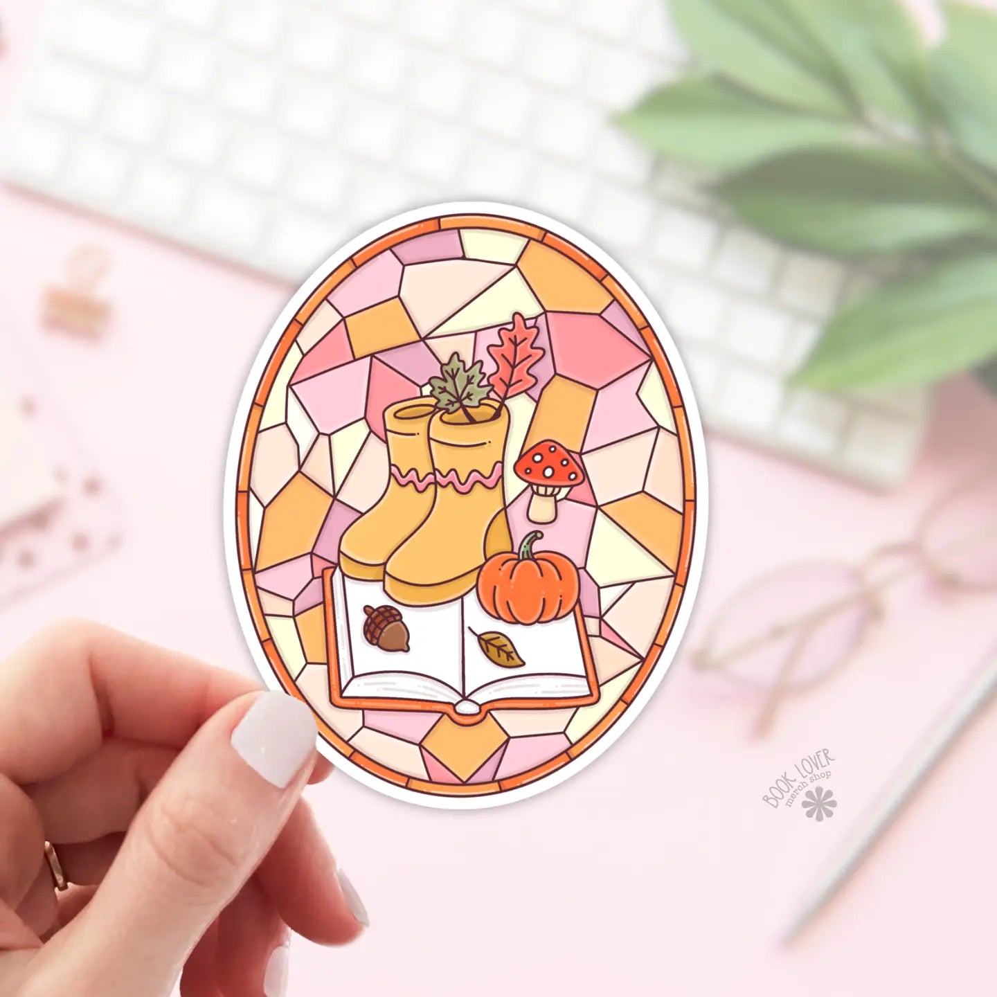 Autumn Stained Glass / sticker