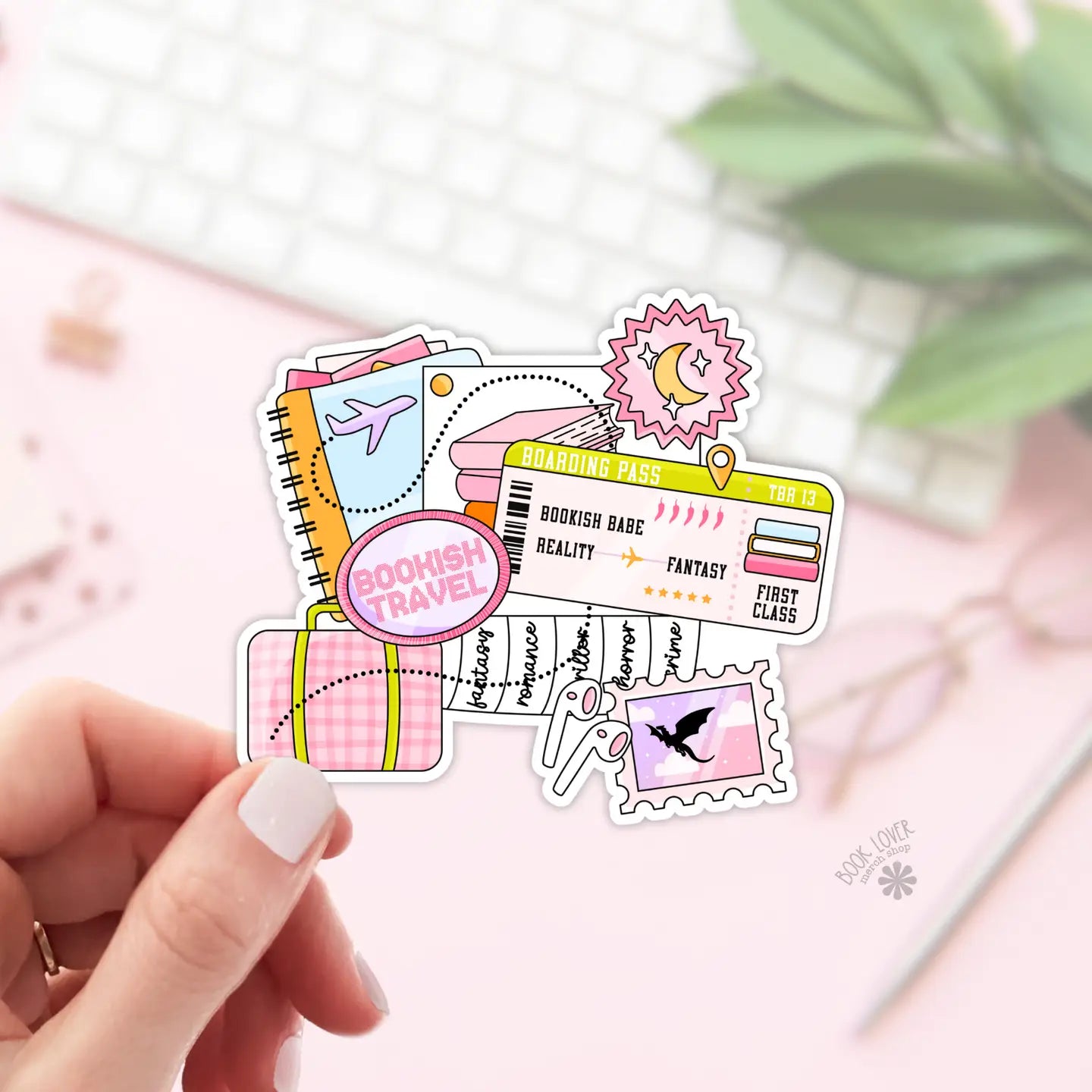 Bookish Travel / sticker