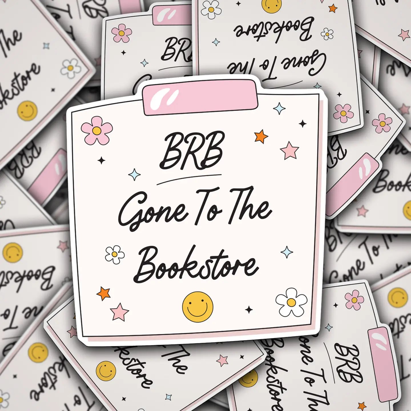BRB Gone to the Bookstore / sticker