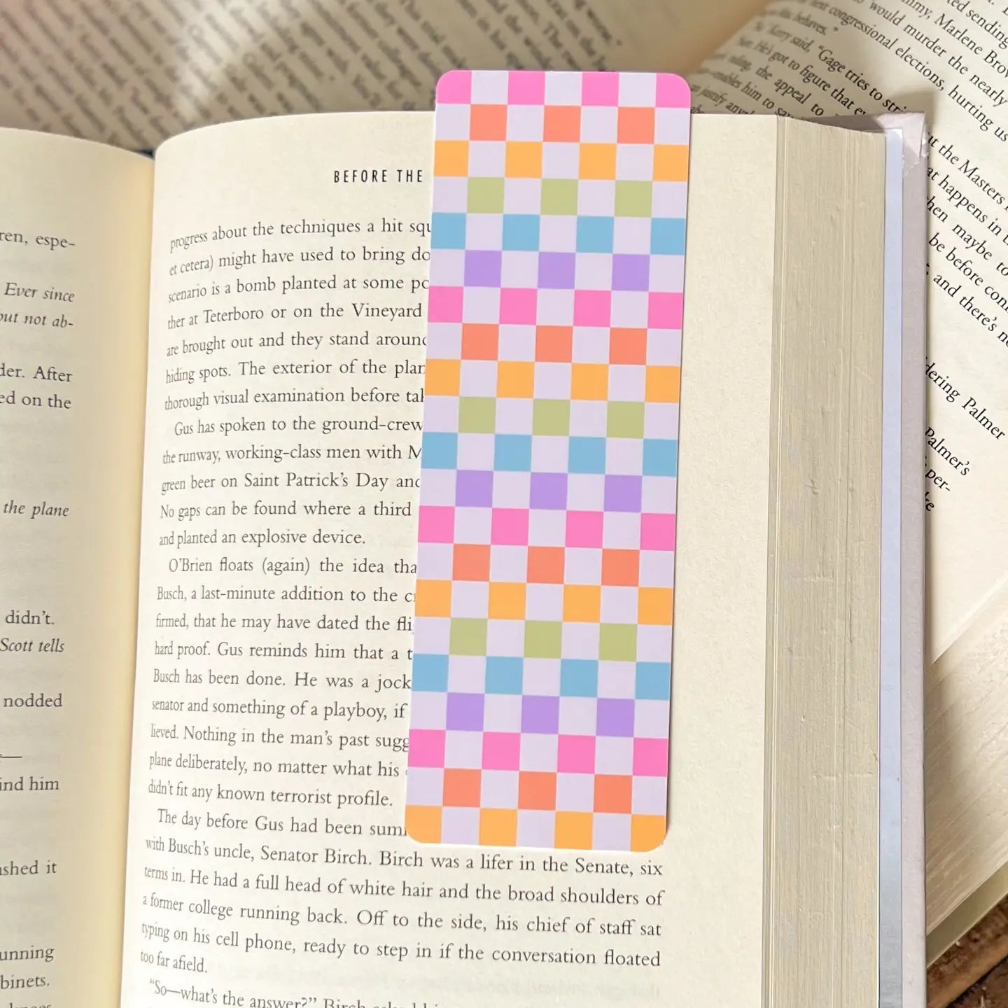 Warm Tone Checkers / bookmark