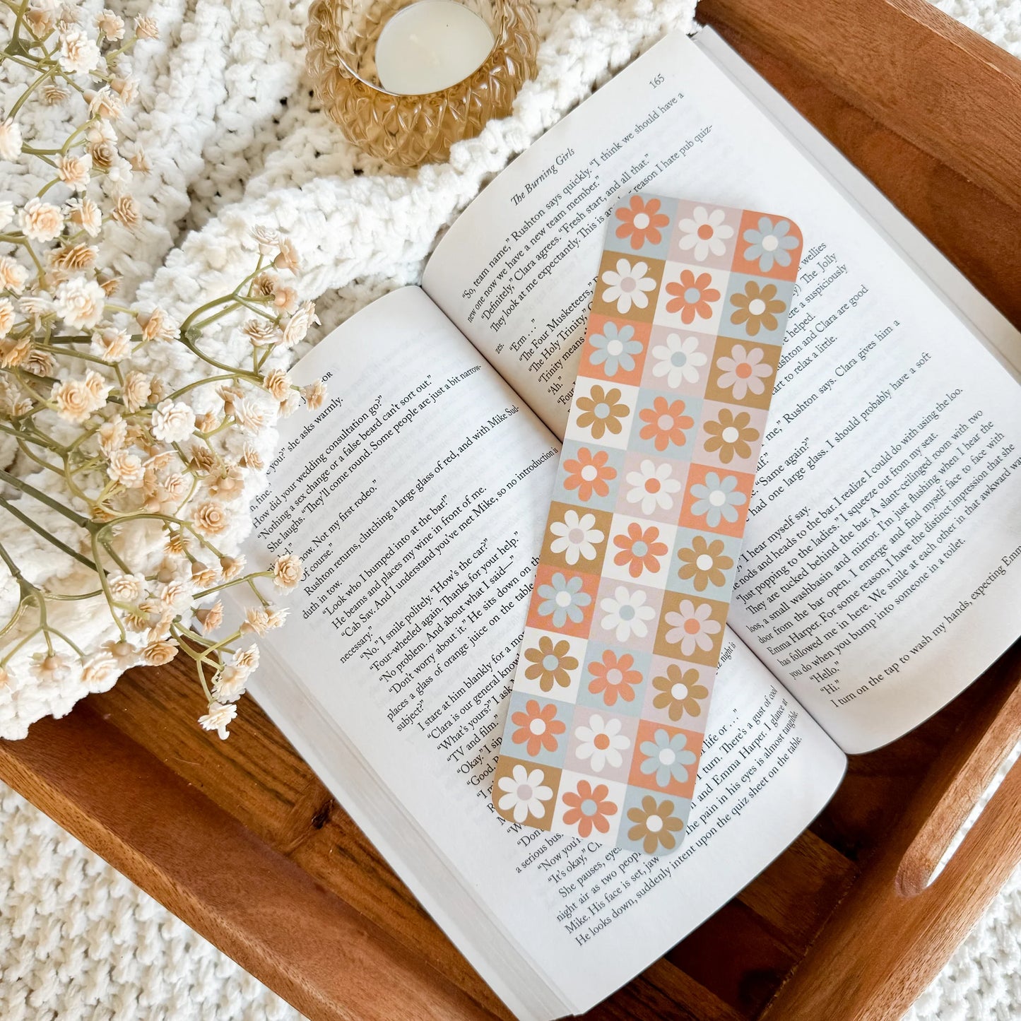 Boho Flowers / bookmark