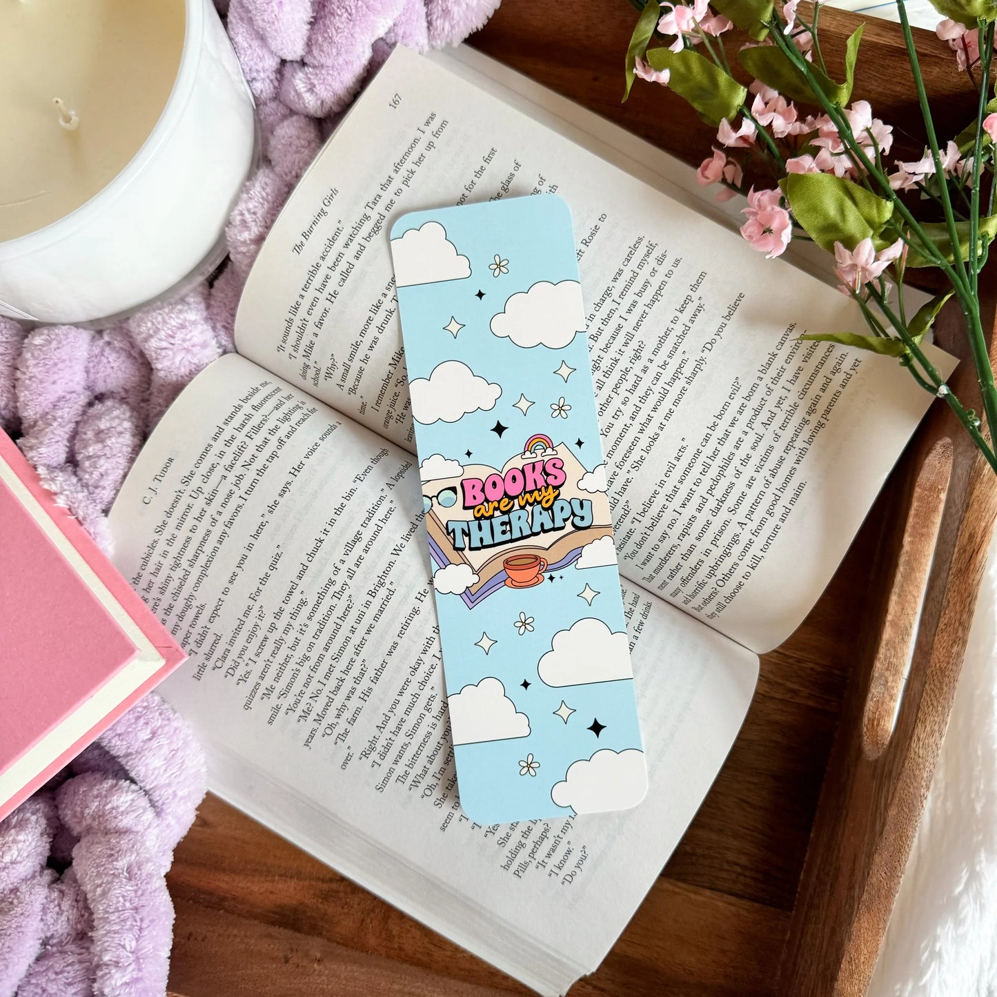 Books are Therapy / bookmark