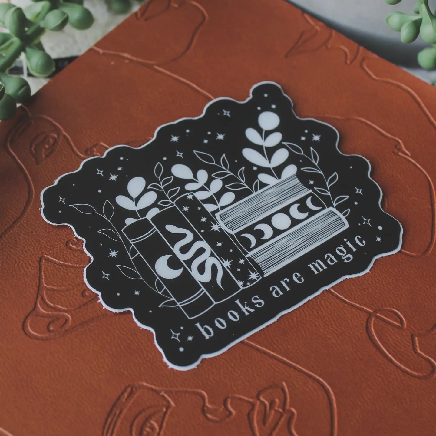 Books are Magic w/ Stars / sticker