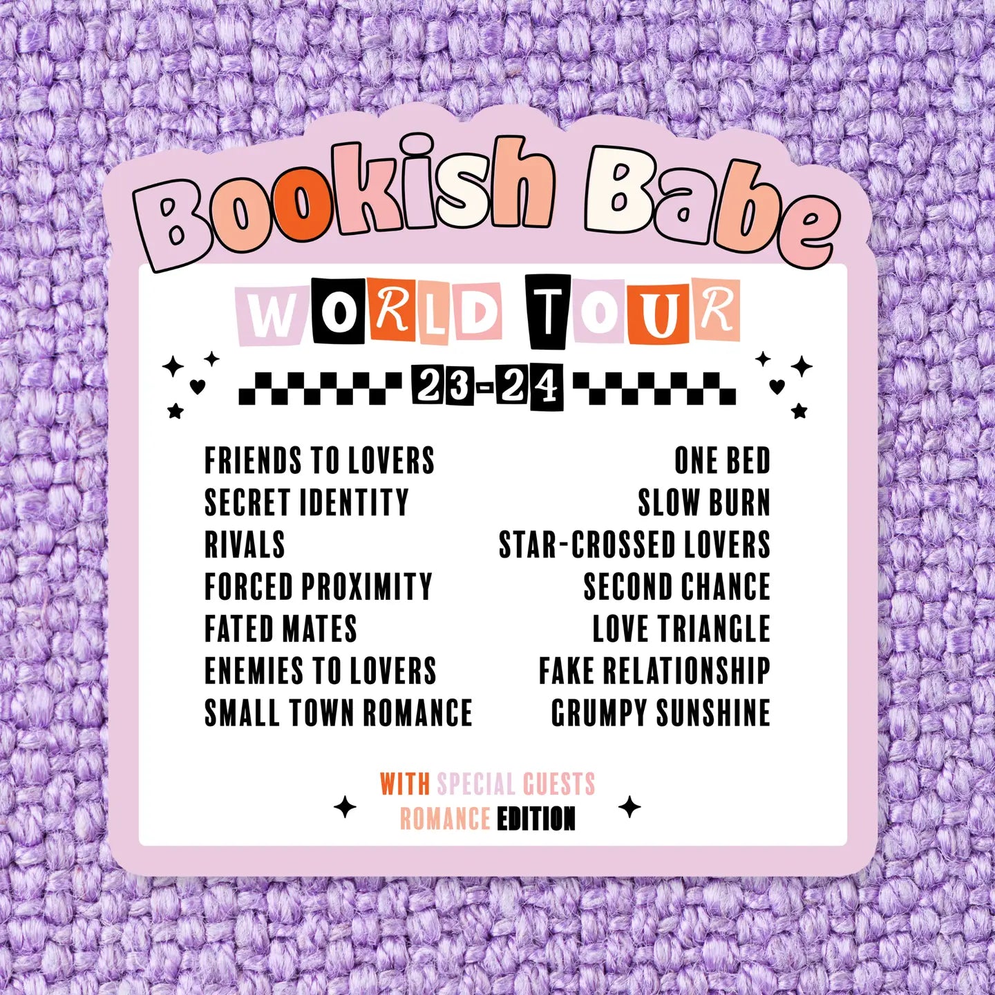 Bookish Babe World Tour / sticker