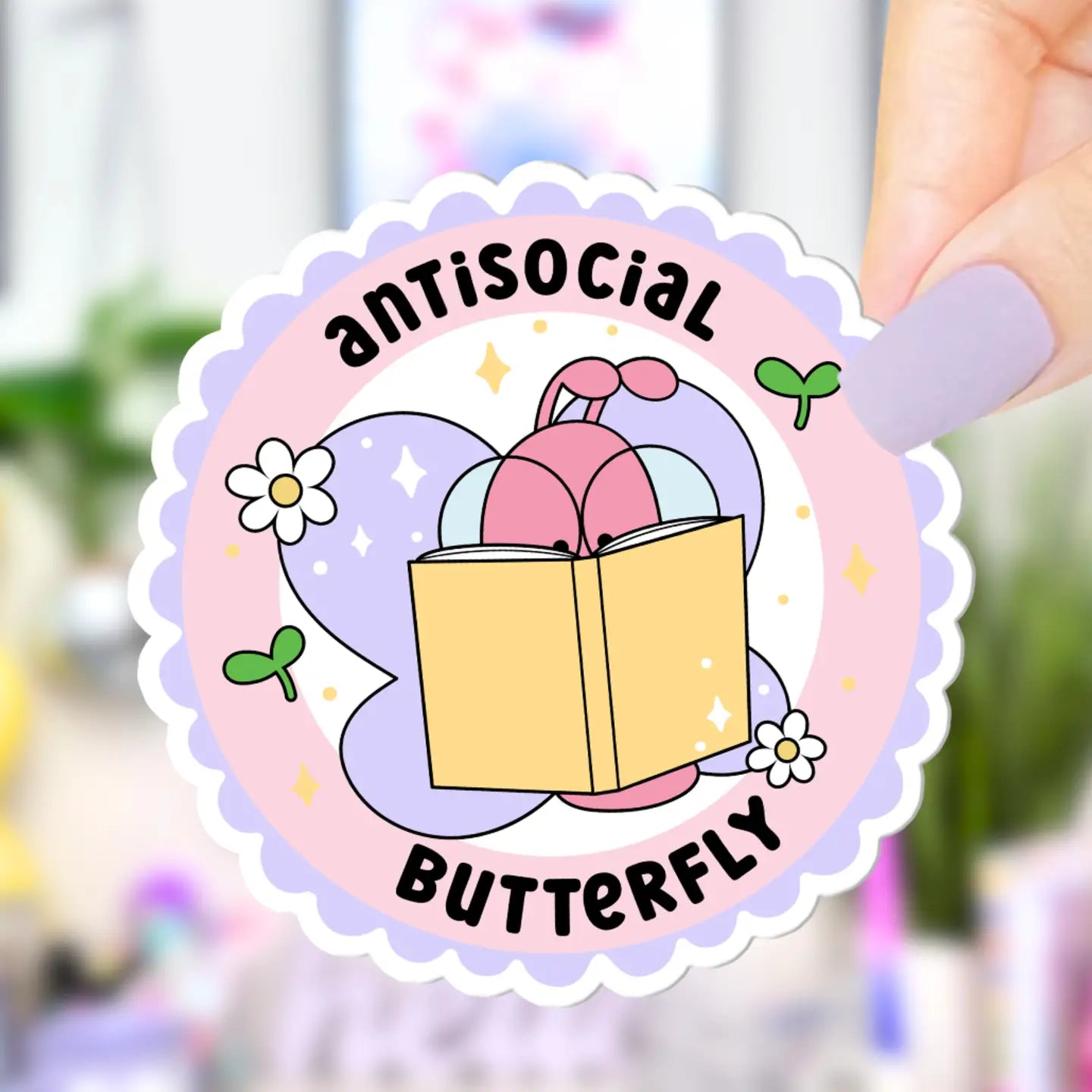 Antisocial Butterfly / sticker