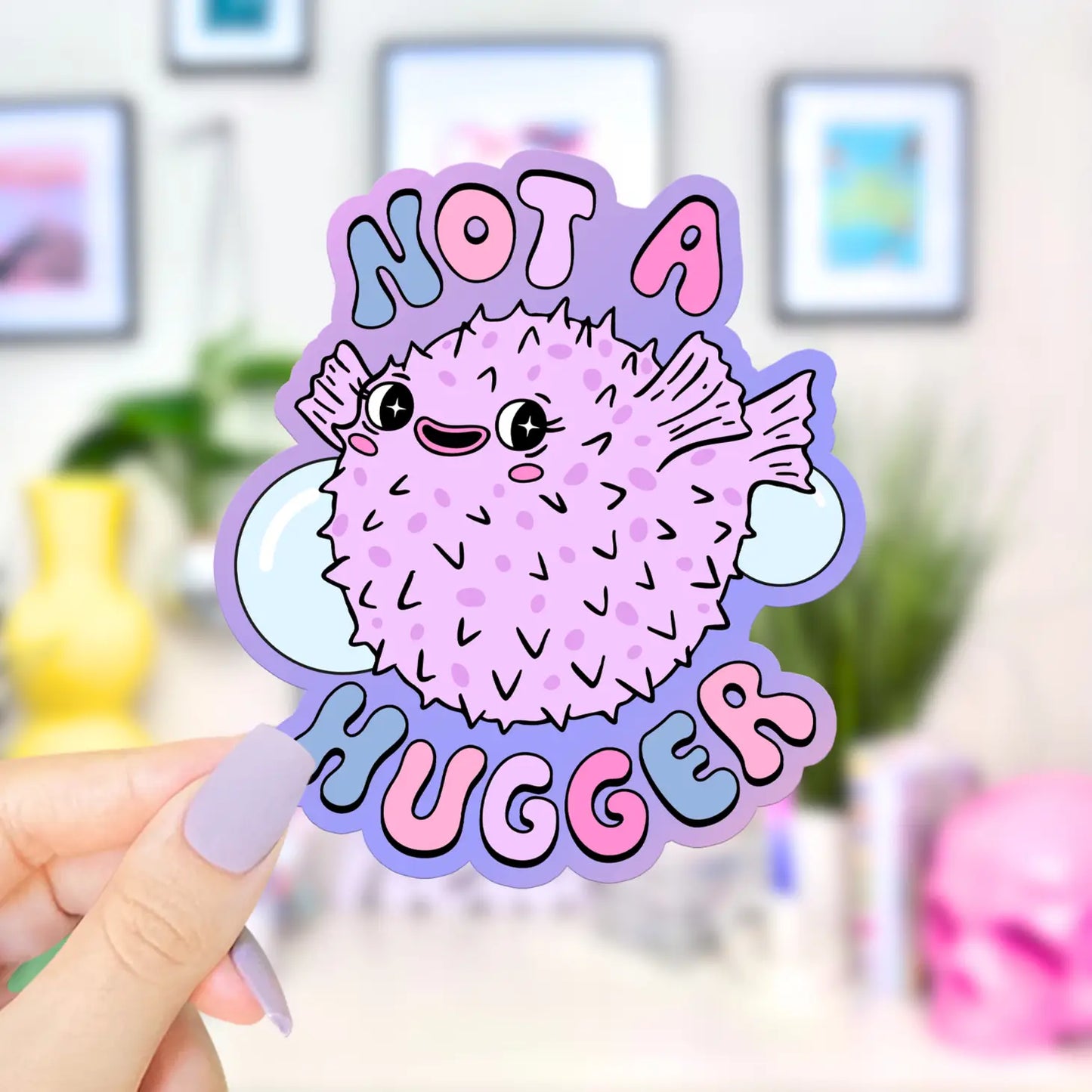 Not a Hugger / sticker