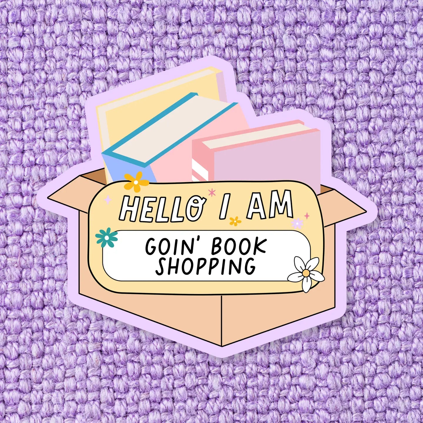 Goin' Book Shopping / sticker