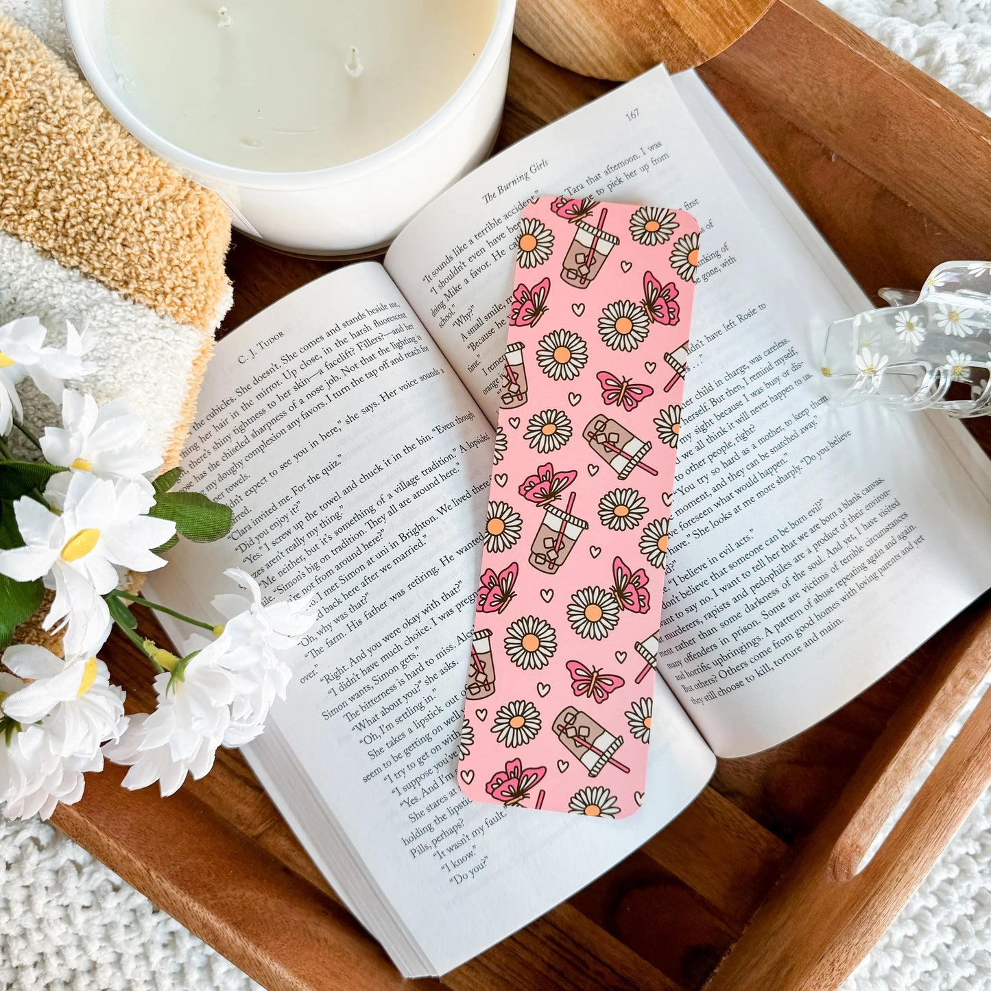 Iced Coffee & Butterflies / bookmark