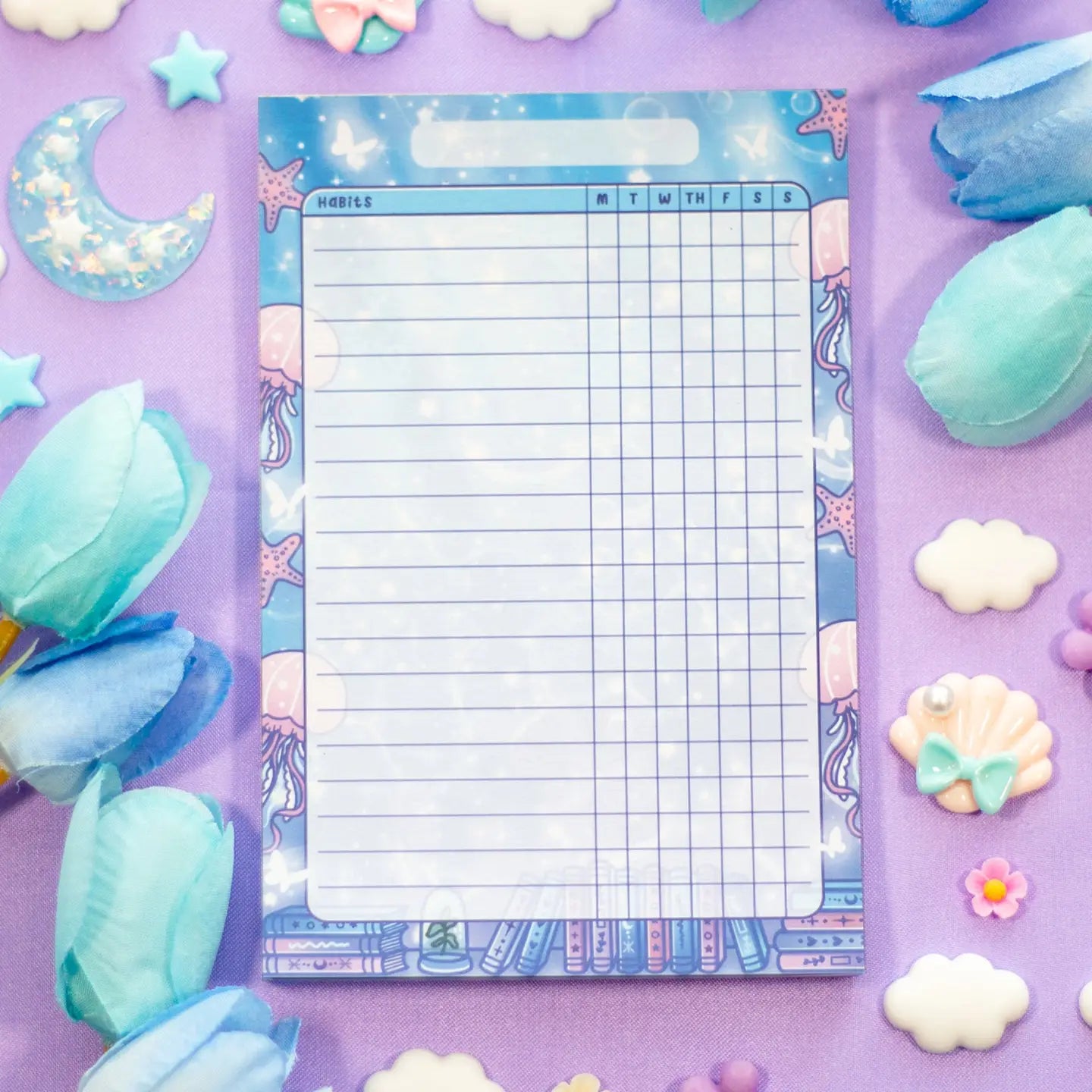 Reading Room Habit Tracker Notepad
