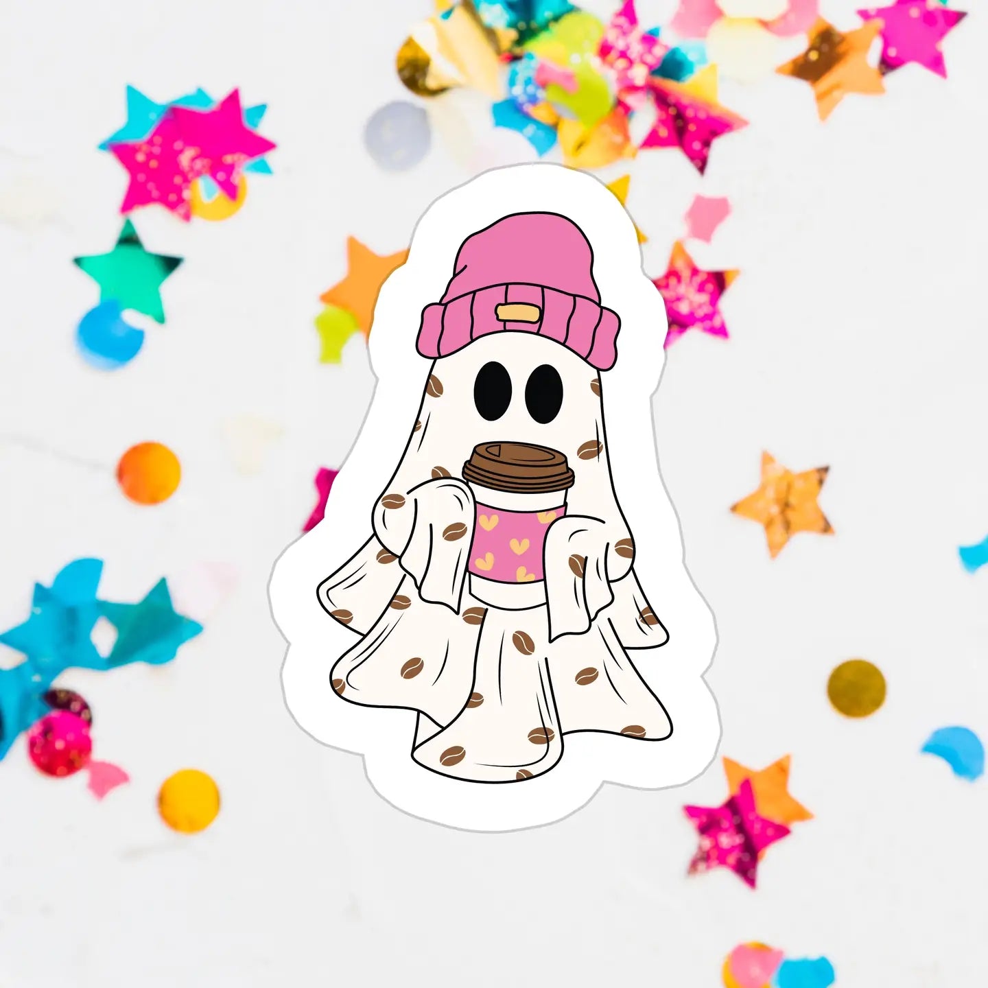 Coffee Ghost / sticker
