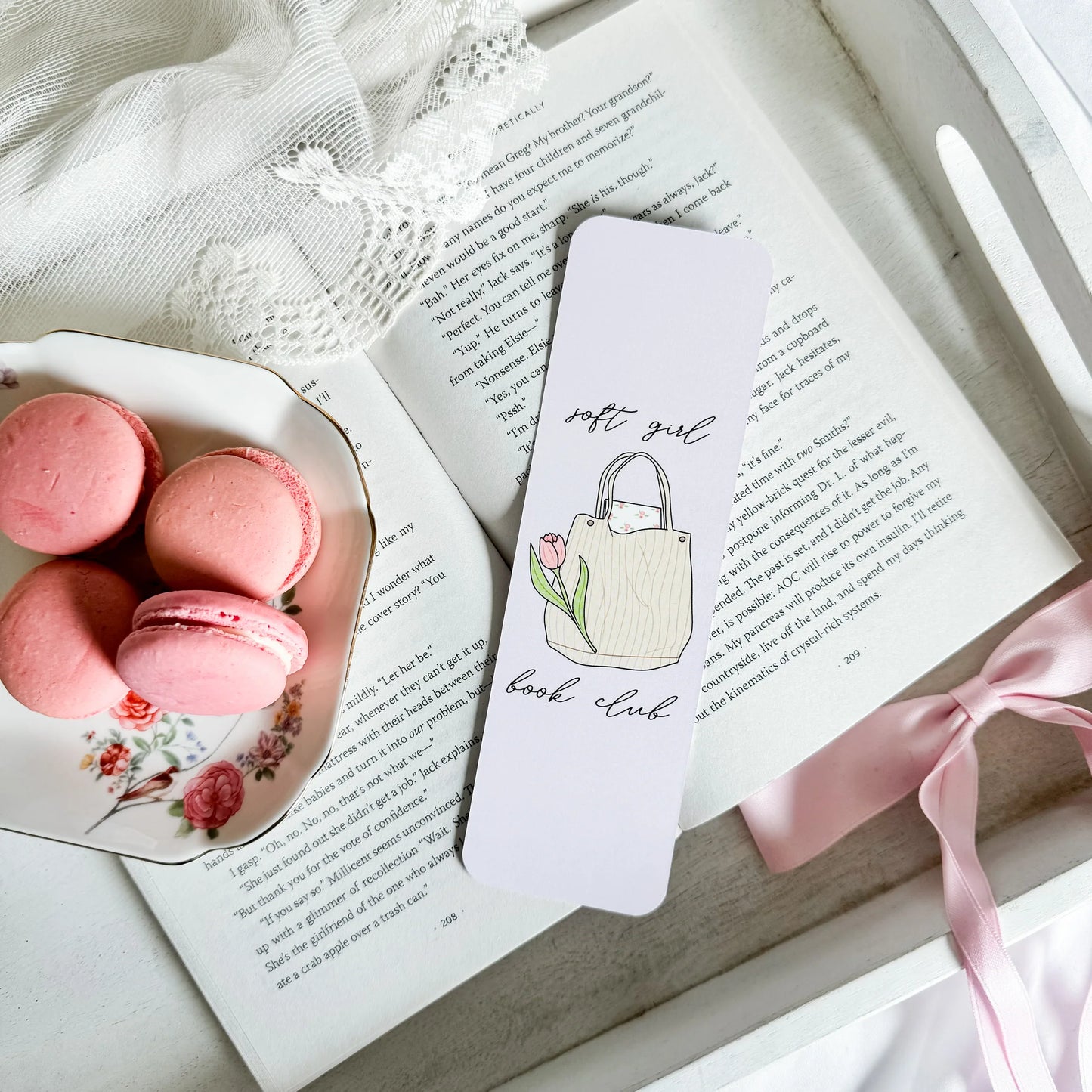 Soft Girl Book Club / bookmark