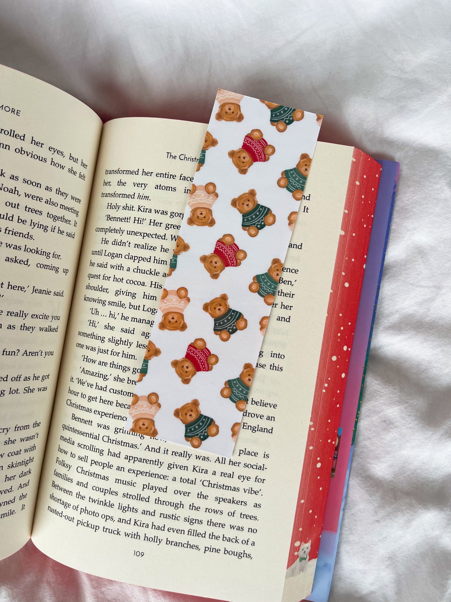 Holiday Bears / bookmark