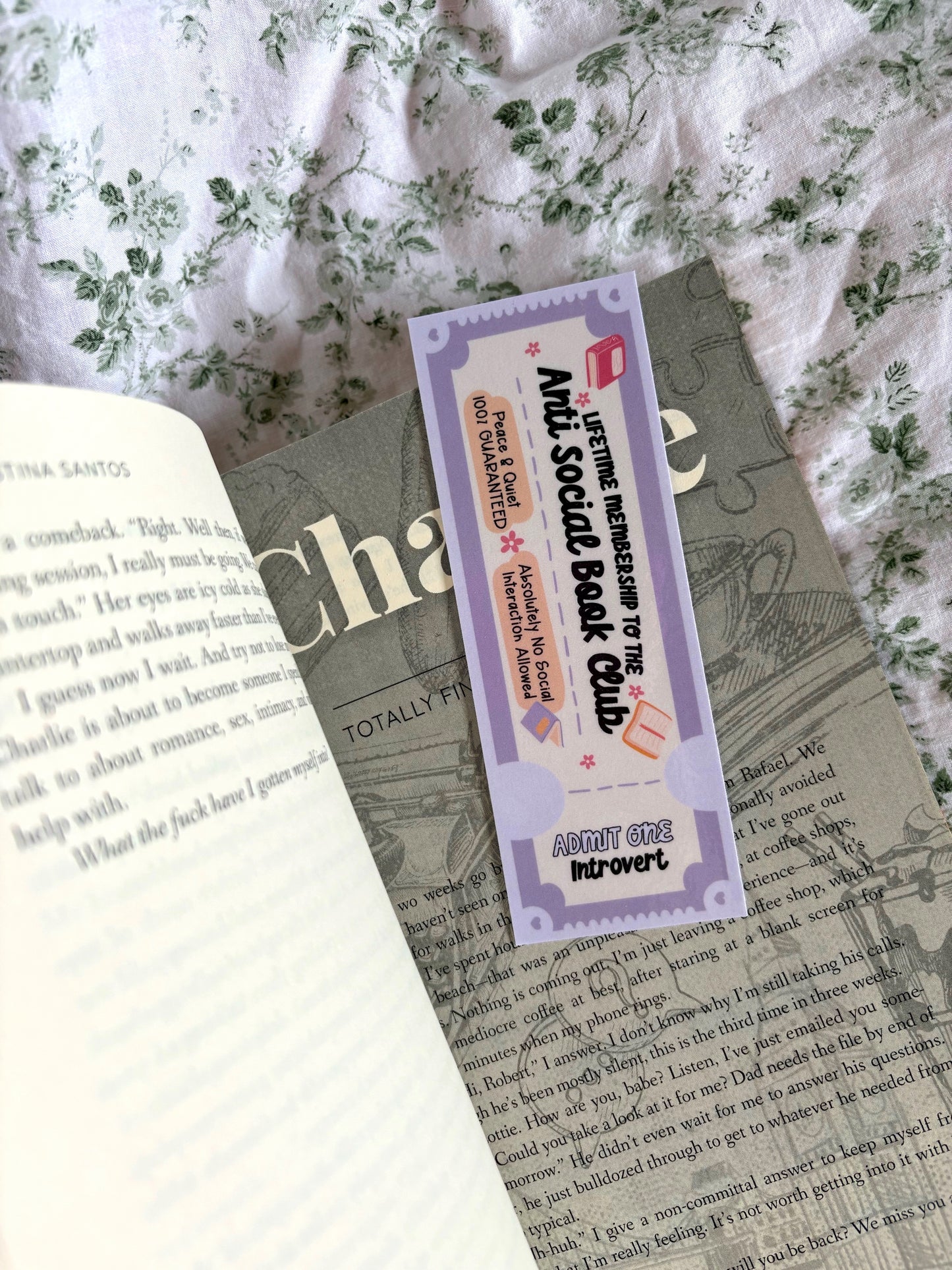Anti-Social Book Club / bookmark