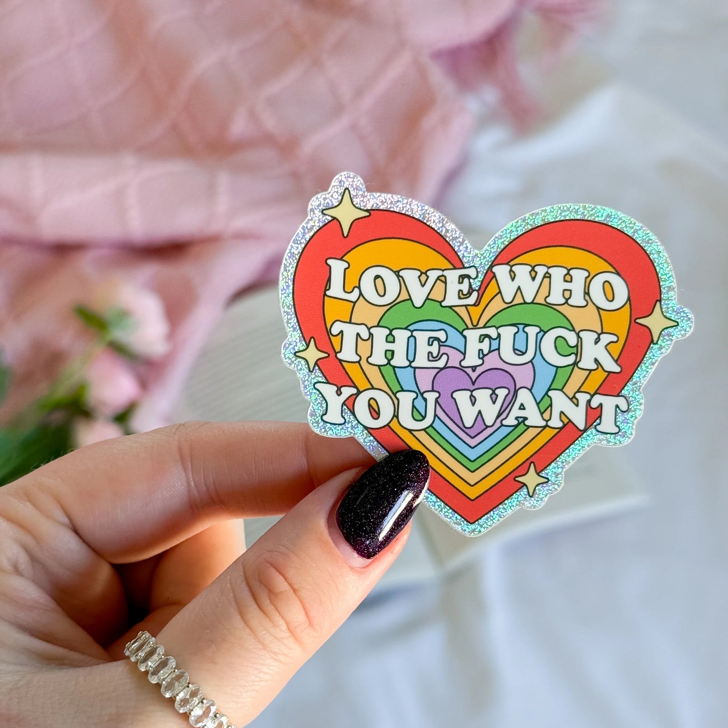Love Who You Want / sticker