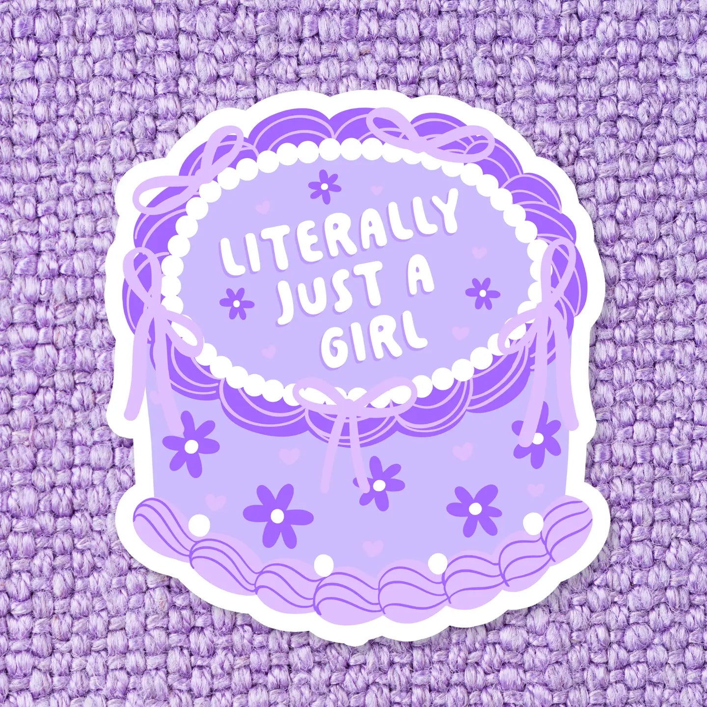 Just a Girl Cake / sticker