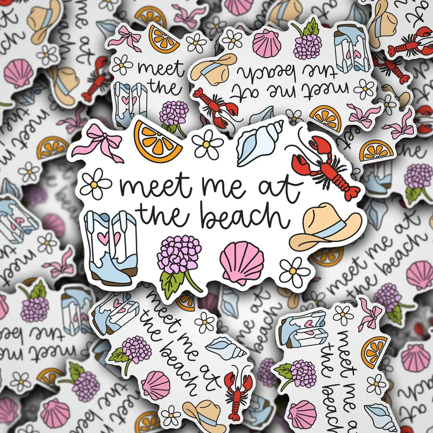 Meet Me at the Beach / sticker