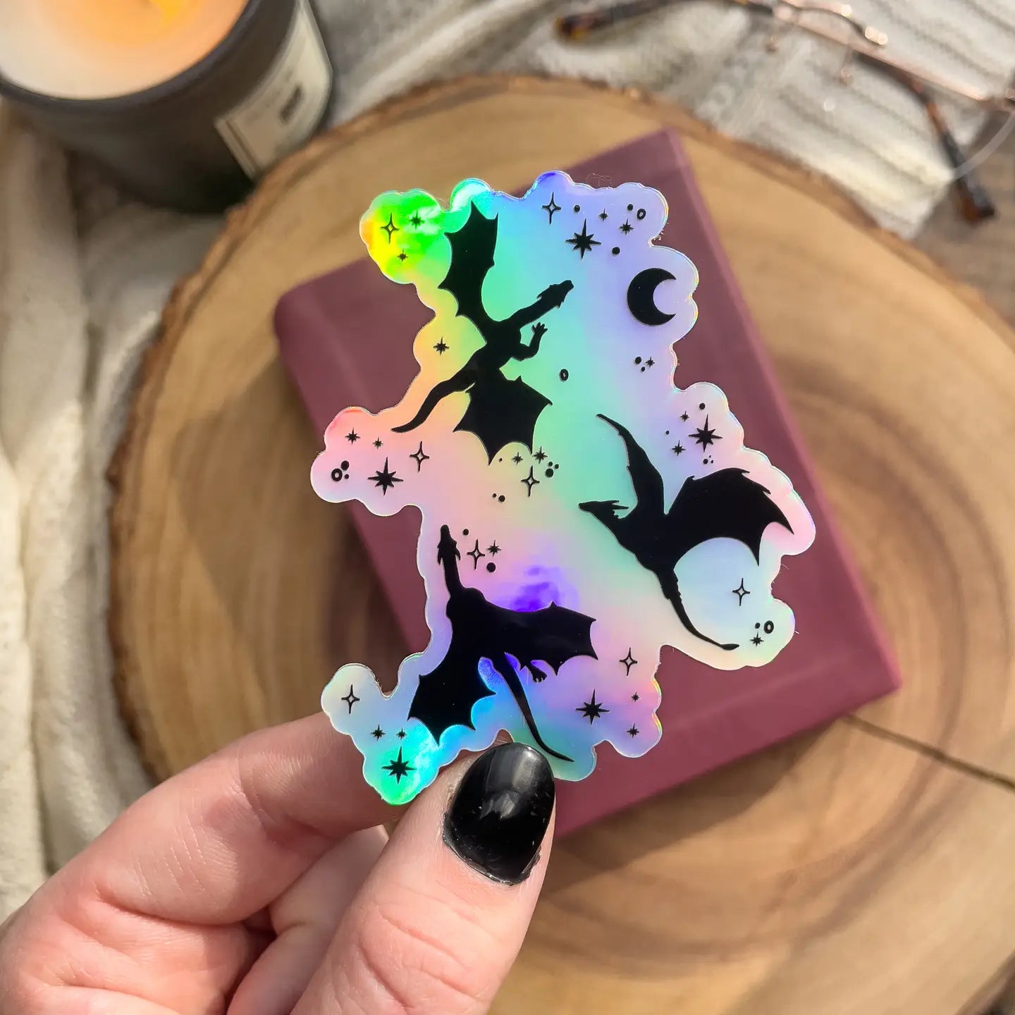 Holographic Dragons / sticker