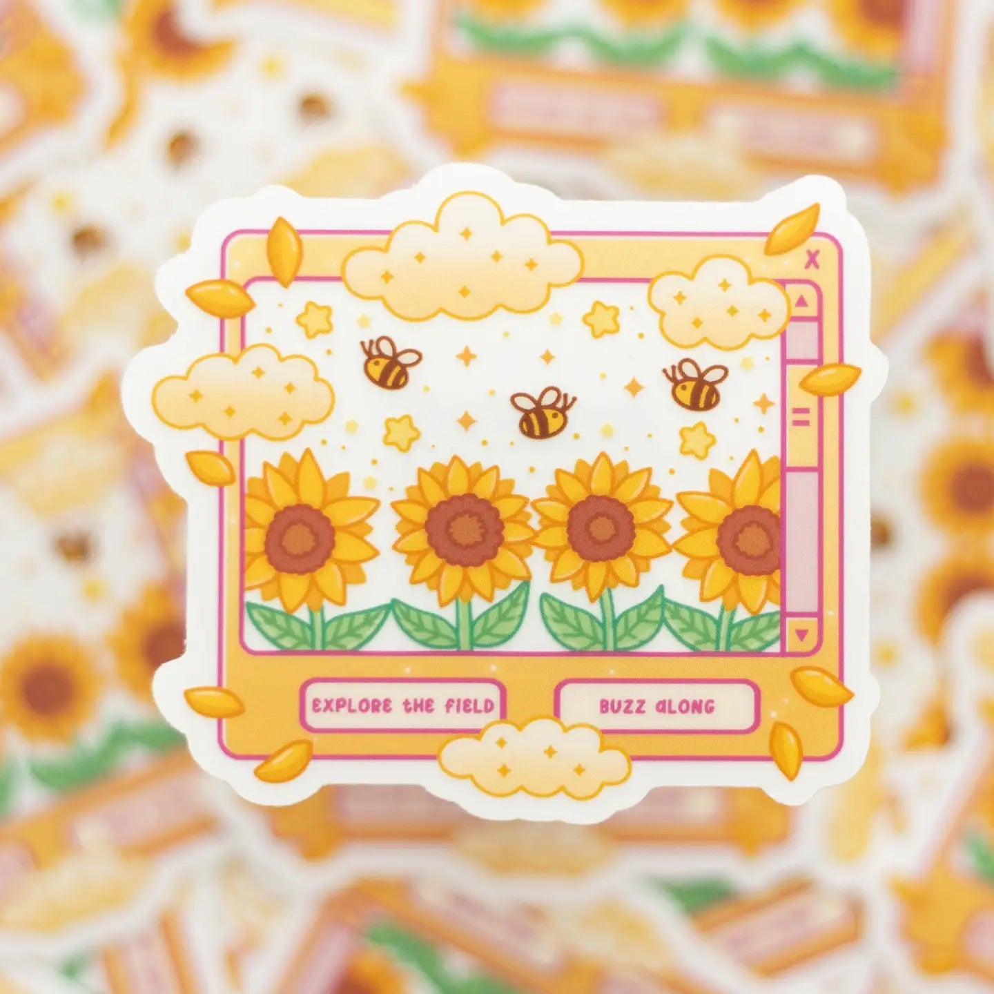 Sunflower Dreams Clear / sticker