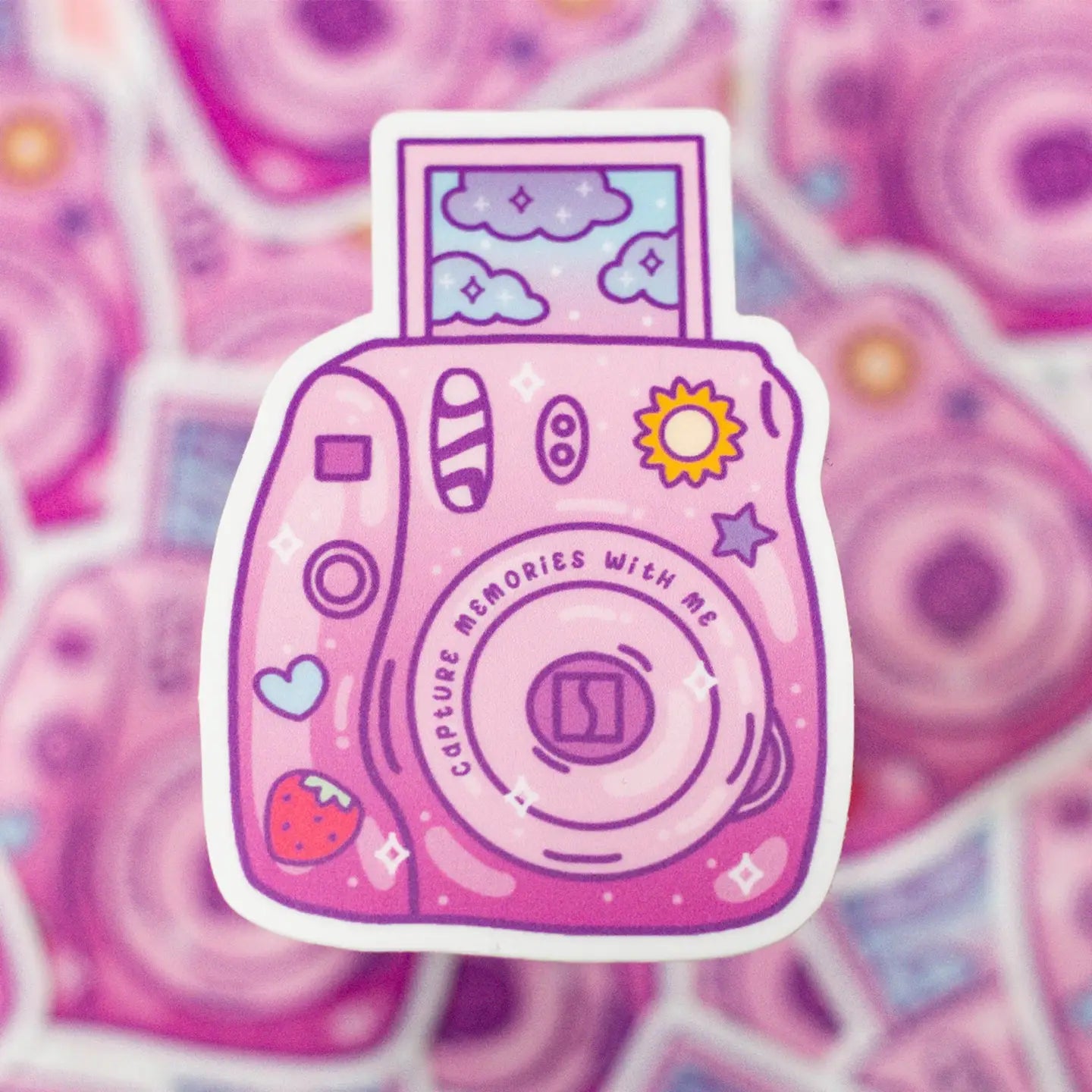 Pink Polaroid / sticker