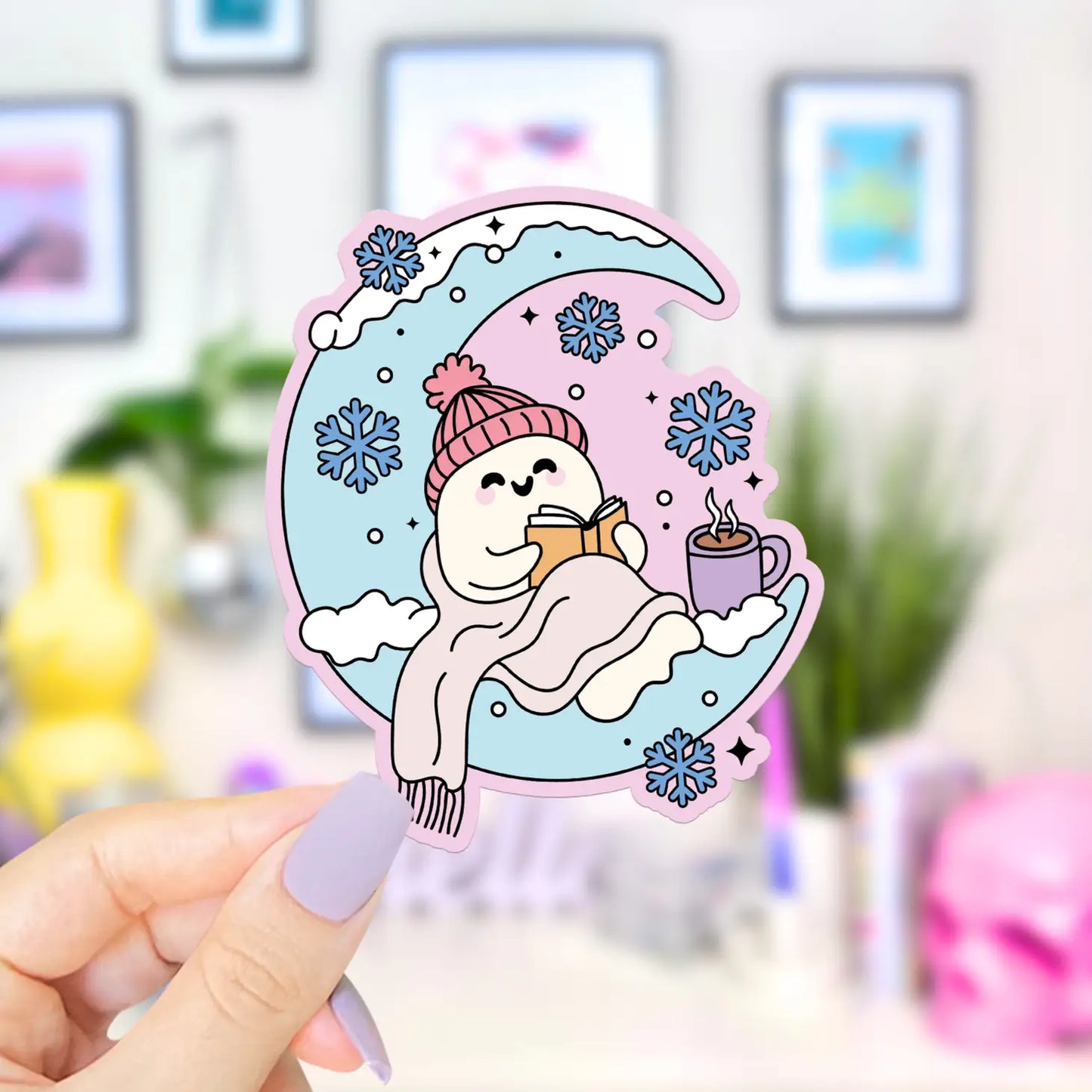Bookish Ghost / sticker