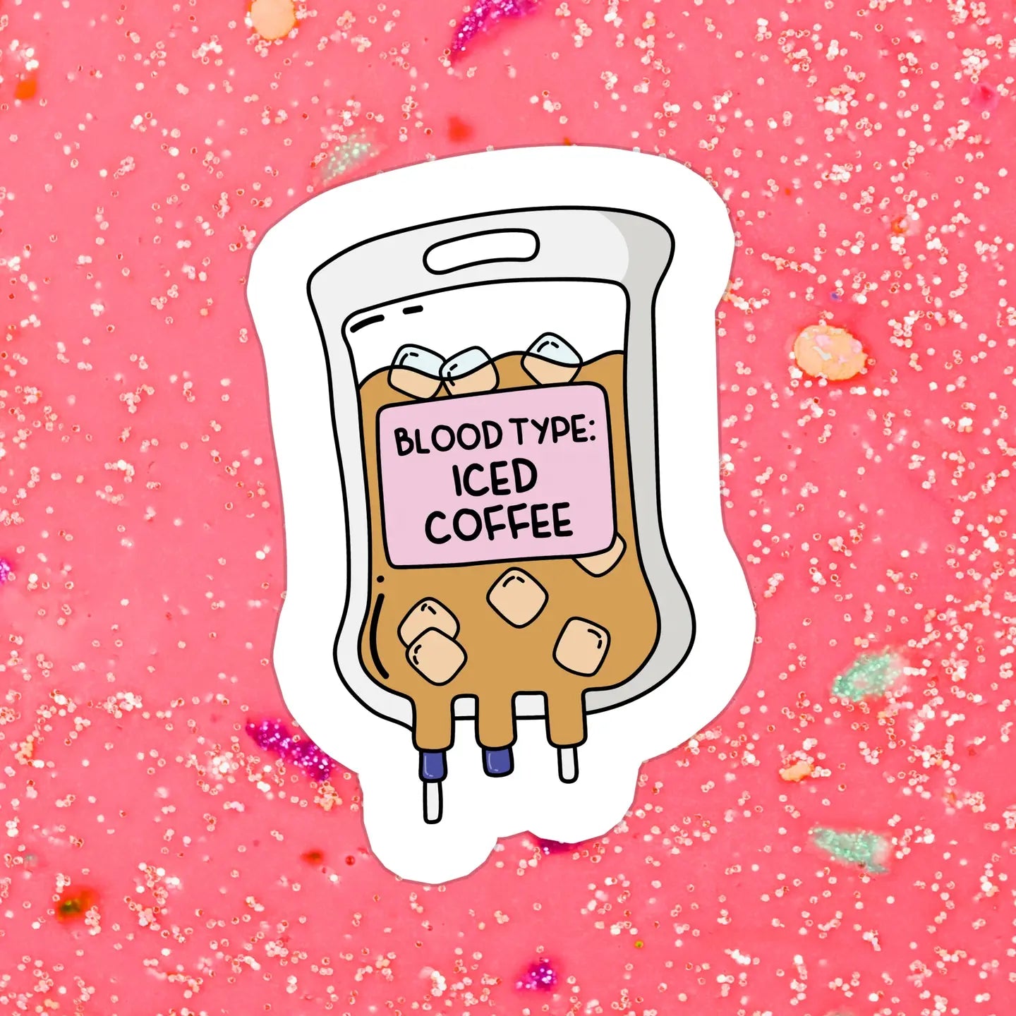 Blood Type : Coffee / sticker