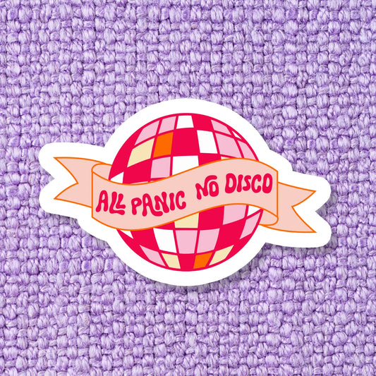 All Panic No Disco / sticker