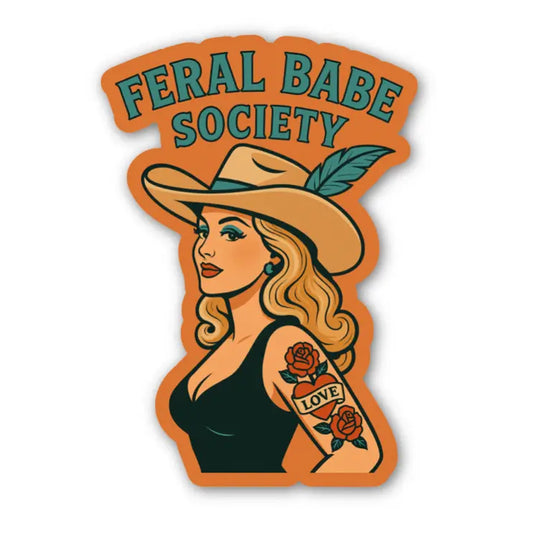 Feral Babe / sticker