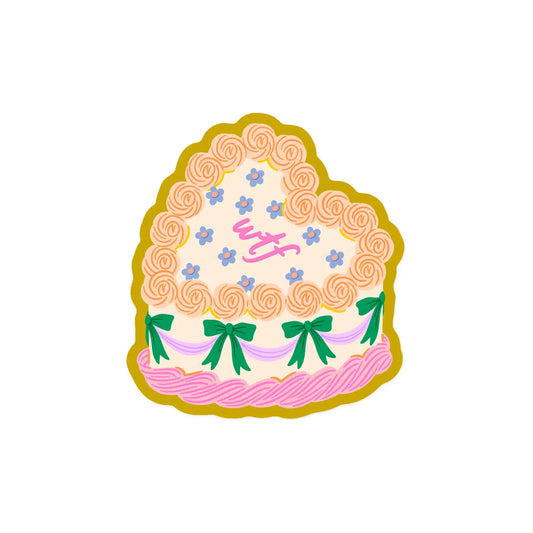 wtf cake / sticker