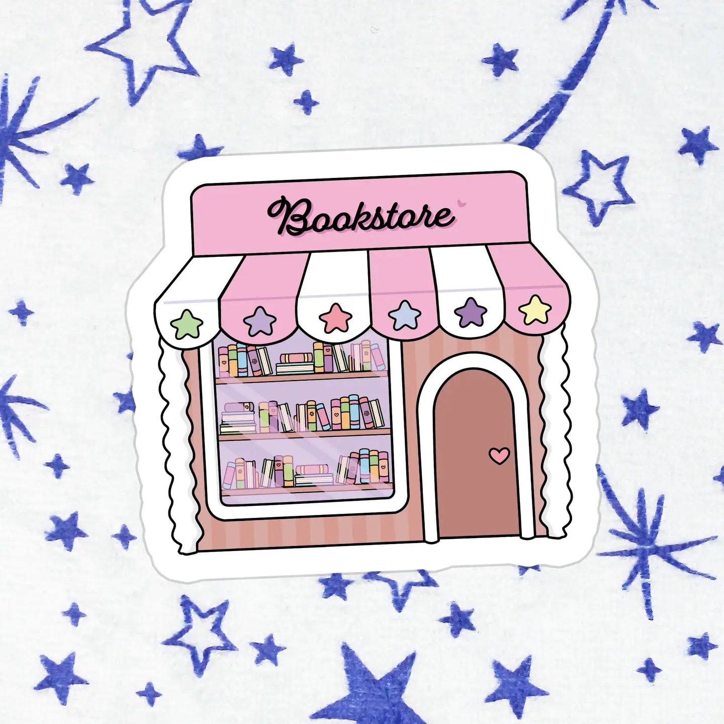 Gingerbread Bookshop / sticker