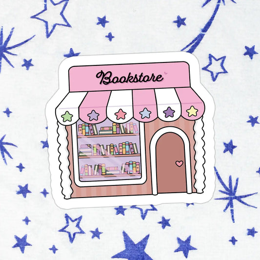 Gingerbread Bookshop / sticker