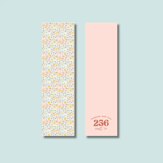 Spring Flowers & Coffee / bookmark