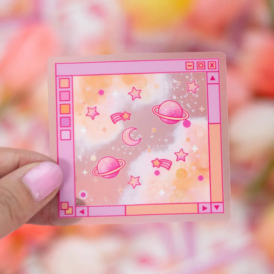 Pink Galaxy Window / sticker