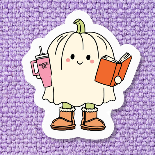 Fall Ghostie w/ Book / sticker