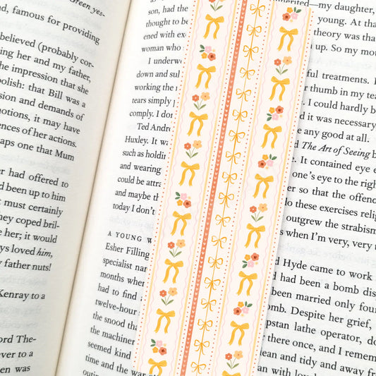 Spring Bows Yellow / bookmark