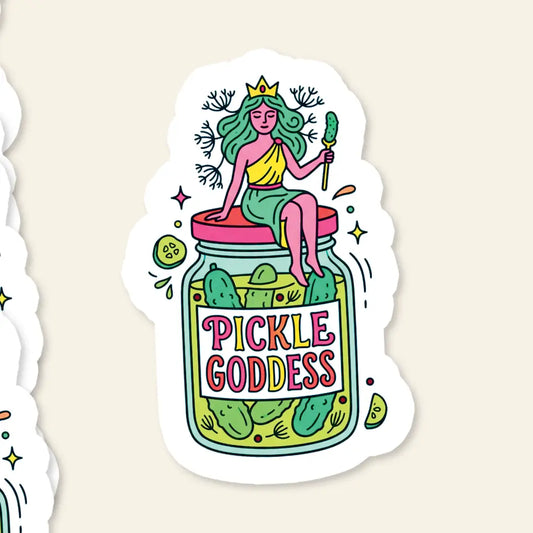Pickle Goddess / sticker