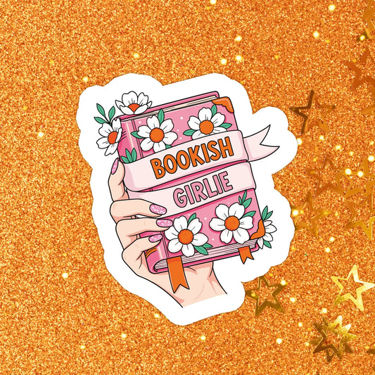 Bookish Girlie Flowers / sticker