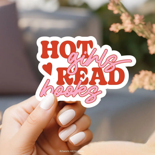 Hot Girls Read / sticker