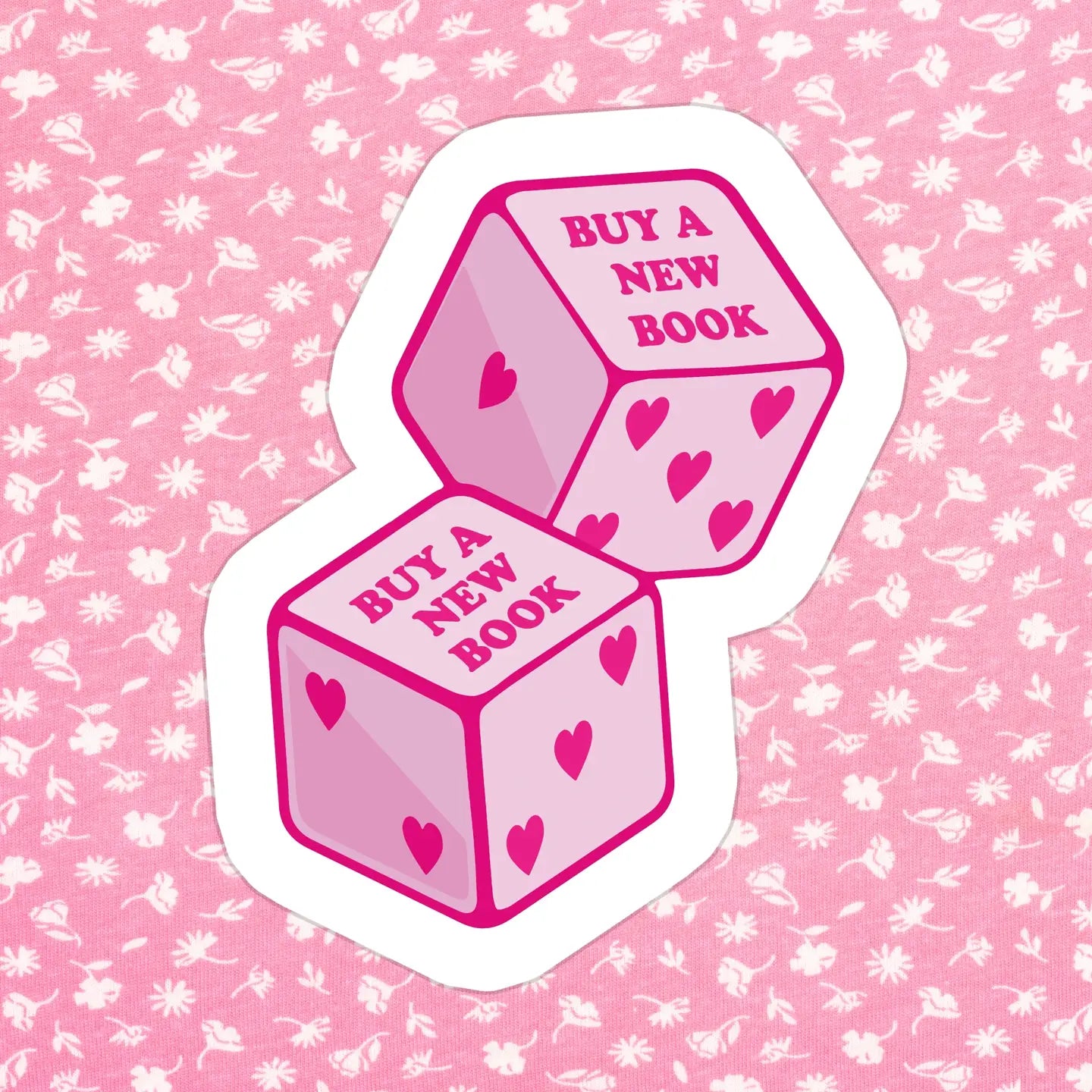 Buy a Book Dice / sticker