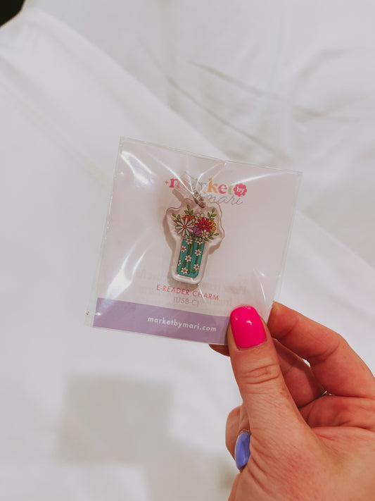 Flowers / E-Reader Charm