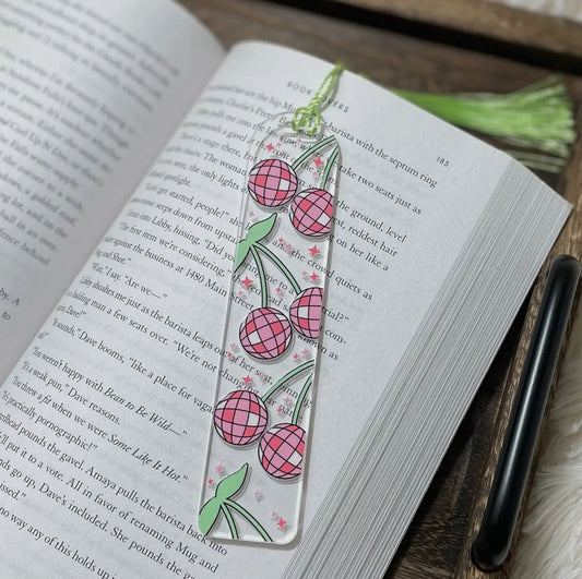 Cherries / acrylic bookmark